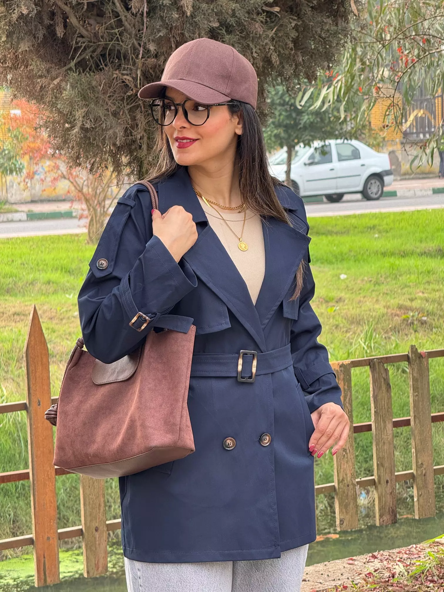 ترنچ کت چهاردکمه